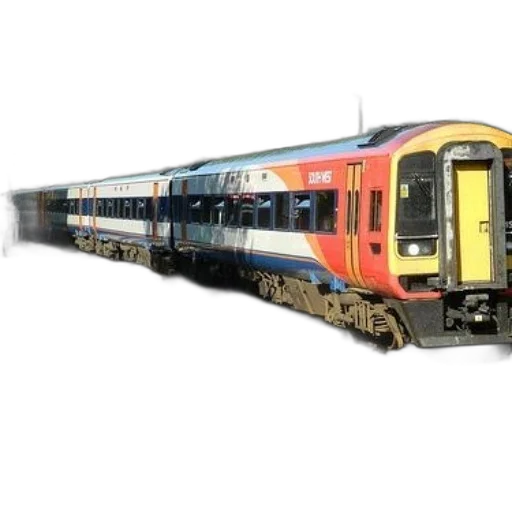 weapon, 3d render, photorealistic, concept art, modern, passenger, train, red transparent PNG cut-out