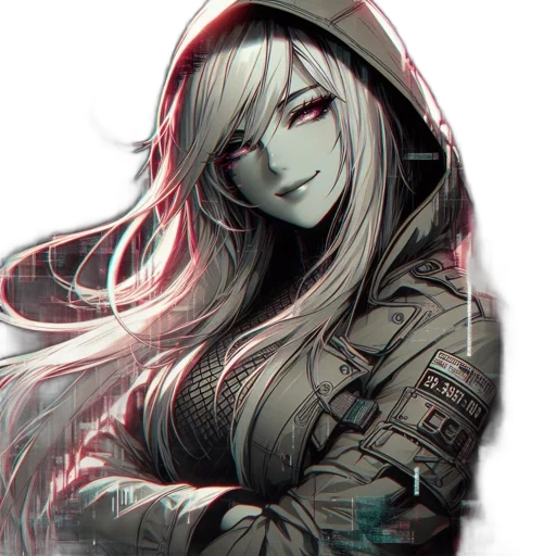 weapon, jacket, face, dragon, anime, fantasy art, concept art, pixel art transparent PNG cut-out