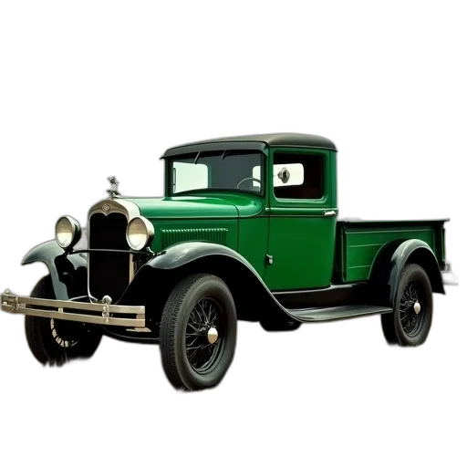 car, 3d render, photorealistic, green transparent PNG cut-out