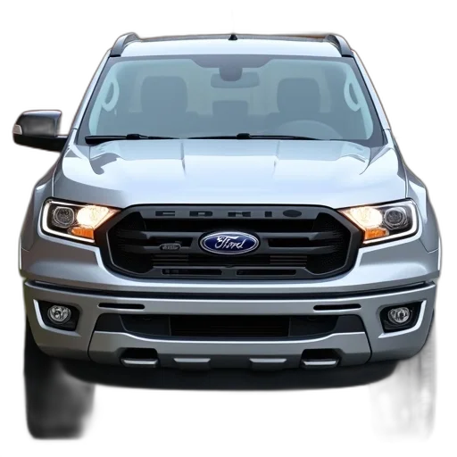 car, silver, suv, parked, street, front, facing, camera transparent PNG cut-out