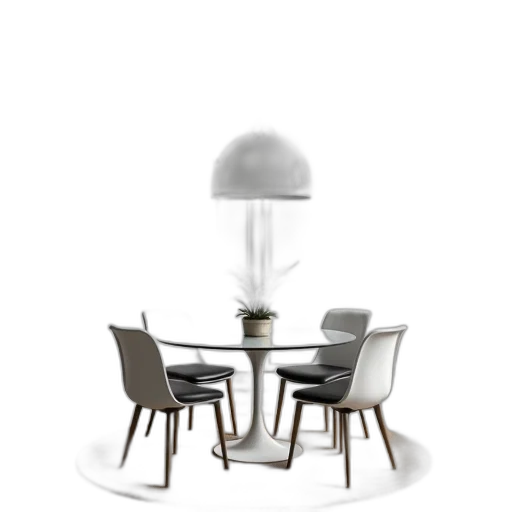 furniture, 3d render, concept art, photorealistic, forest, outer space, monochrome, modern transparent PNG cut-out