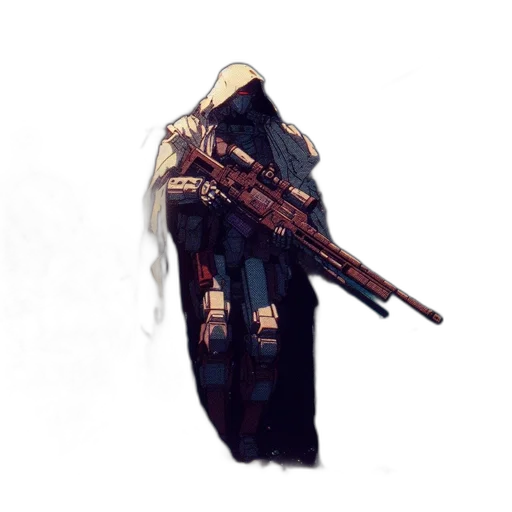 weapon, jacket, sword, staff, concept art, pixel art, fantasy art, cyberpunk transparent PNG cut-out