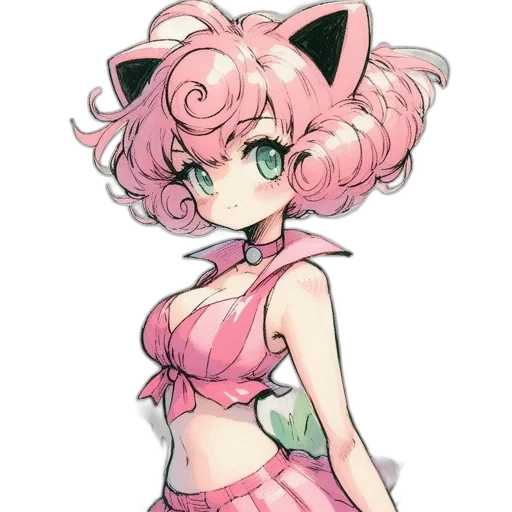 dress, staff, creature, anime, pixel art, concept art, watercolor, pastel transparent PNG cut-out