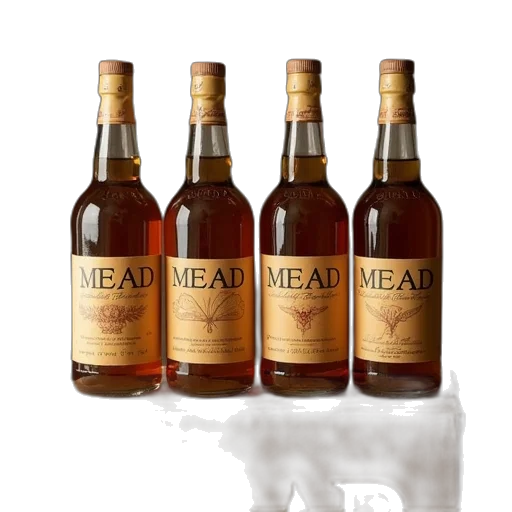 bottle, four, bottles, mead, top, boxes transparent PNG cut-out