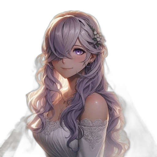 crown, dress, face, jewelry, fantasy art, anime, watercolor, pixel art transparent PNG cut-out