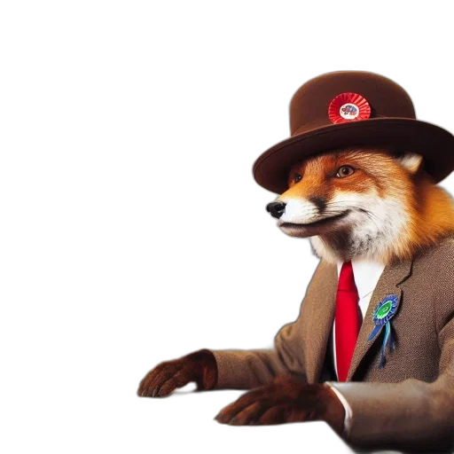 hat, animal, staff, jacket, 3d render, concept art, photorealistic, pixel art transparent PNG cut-out