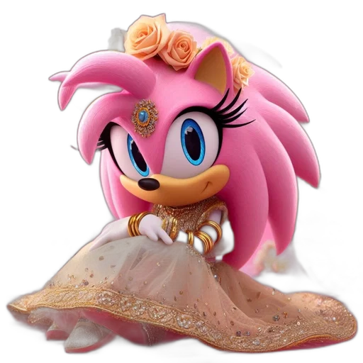 hat, crown, dress, shoes, 3d render, concept art, vaporwave, cartoon transparent PNG cut-out