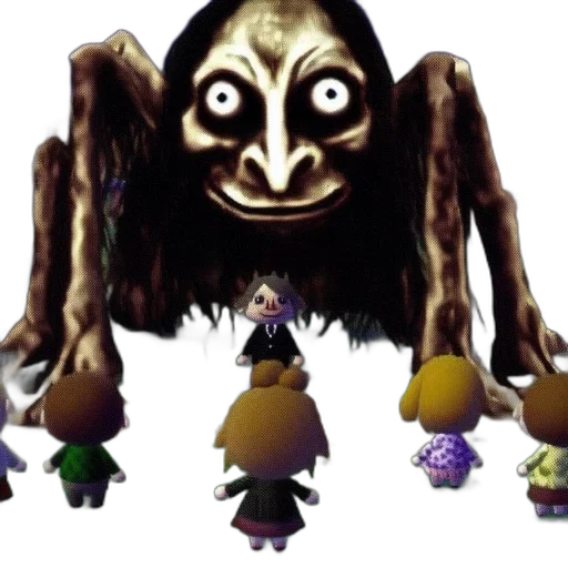 creature, mask, animal, staff, concept art, 3d render, video, game transparent PNG cut-out