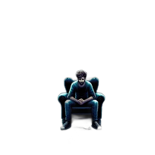 furniture, robot, hair, creature, pixel art, concept art, 3d render, comic book art transparent PNG cut-out