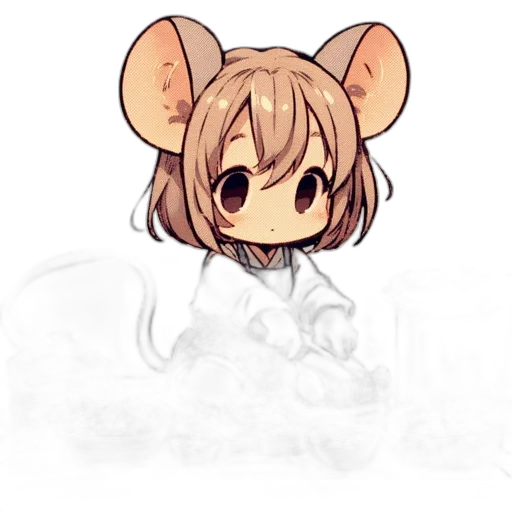 creature, staff, animal, pixel art, concept art, anime, watercolor, pastel transparent PNG cut-out