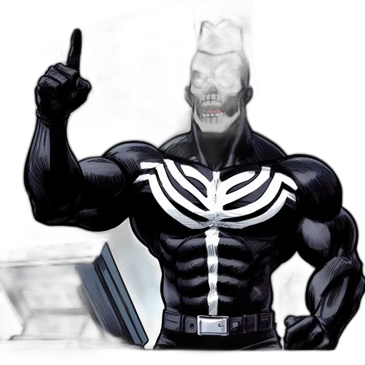 robot, creature, animal, comic book art, concept art, 3d render, cartoon, muscular transparent PNG cut-out