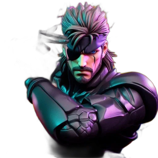 weapon, mask, face, dragon, cyberpunk, concept art, vaporwave, 3d render transparent PNG cut-out