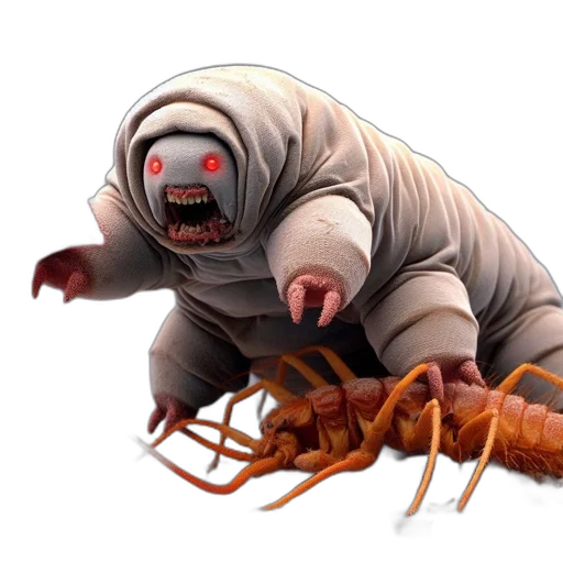 creature, animal, food, concept art, 3d render, fantasy art, comic book art, intimidating transparent PNG cut-out