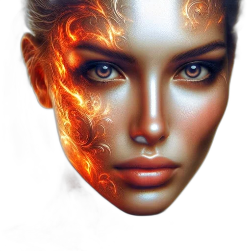 mask, face, jewelry, dragon, fantasy art, photorealistic, concept art, comic book art transparent PNG cut-out
