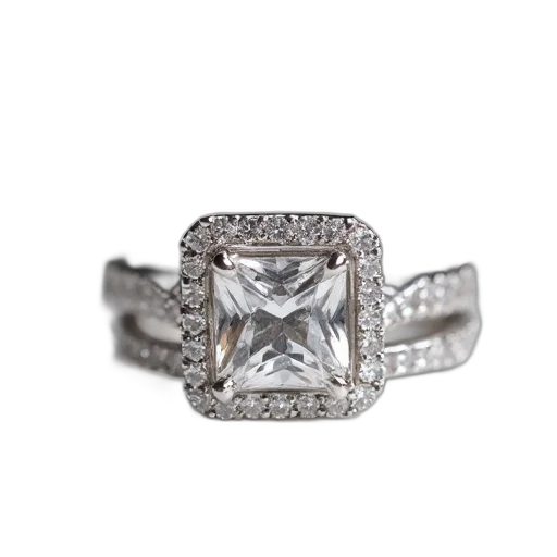 jewelry, crown, square, halo transparent PNG cut-out