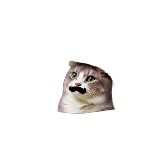 animal, hat, face, creature, pixel art, 3d render, photorealistic, vaporwave transparent PNG cut-out