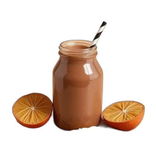 food, bottle, 3d render, photorealistic transparent PNG cut-out