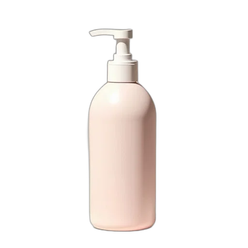 bottle, hair, photorealistic, 3d render transparent PNG cut-out