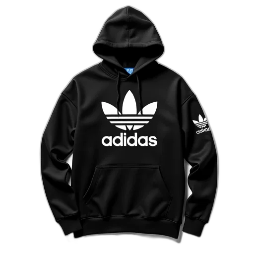 jacket, 3d render, photorealistic, monochrome, black, hoodie, large, white transparent PNG cut-out