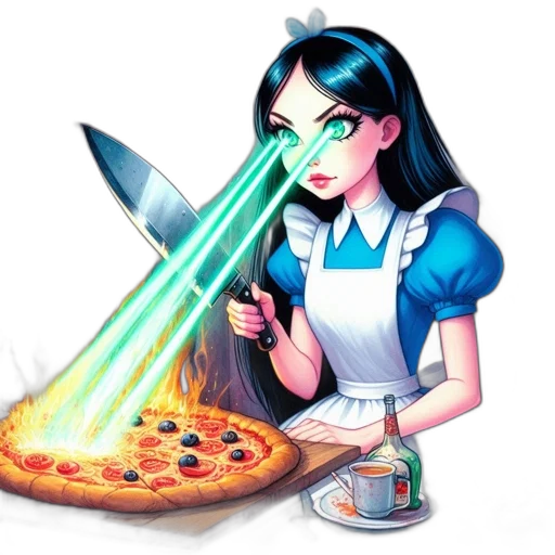 food, staff, weapon, pixel art, concept art, comic book art, vaporwave, neon lights transparent PNG cut-out