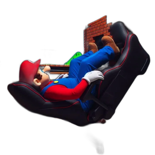 furniture, car, hat, robot, 3d render, concept art, pixel art, photorealistic transparent PNG cut-out