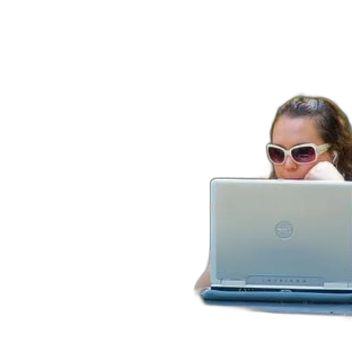 staff, face, 3d render, woman, wearing, sunglasses, works, her transparent PNG cut-out