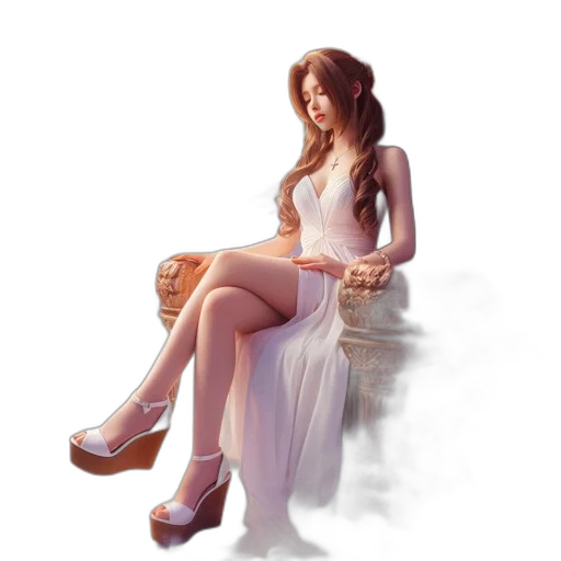 dress, jewelry, furniture, shoes, photorealistic, concept art, fantasy art, pixel art transparent PNG cut-out
