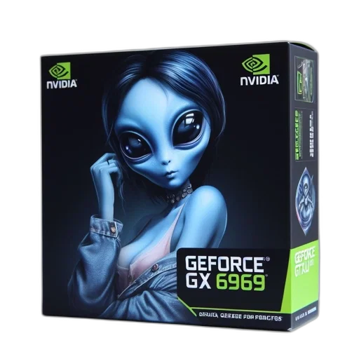 robot, concept art, 3d render, nvidia, geforce, gtx, 6969, packaging transparent PNG cut-out