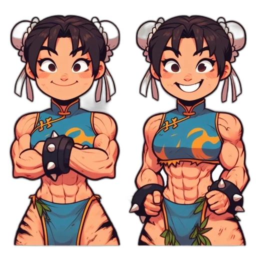 pixel art, anime, concept art, fantasy art, two, animated, characters, likely transparent PNG cut-out