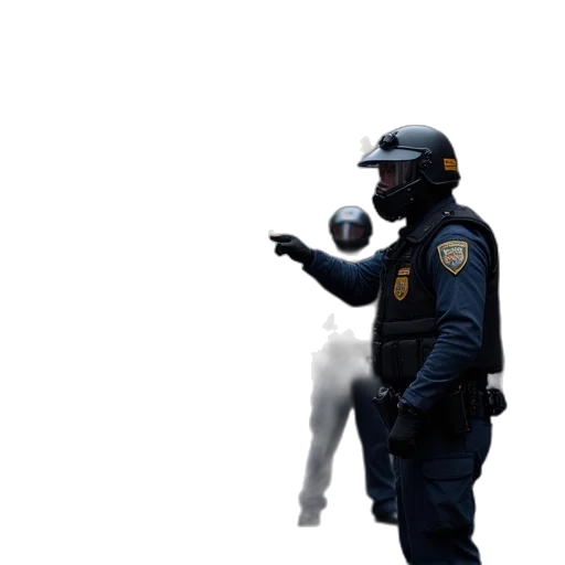 weapon, staff, robot, mask transparent PNG cut-out