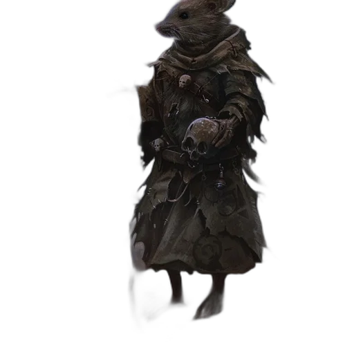 creature, mask, animal, jacket, concept art, fantasy art, 3d render, cyberpunk transparent PNG cut-out