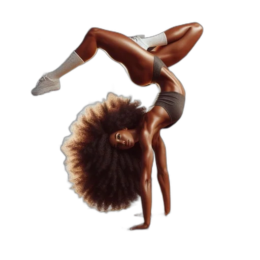 hair, concept art, photorealistic, pixel art, watercolor, earth tones, woman, afro transparent PNG cut-out