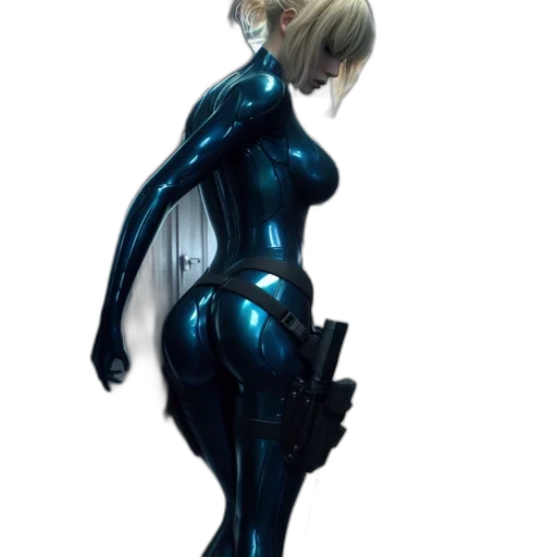robot, dress, weapon, staff, concept art, 3d render, cyberpunk, fantasy art transparent PNG cut-out