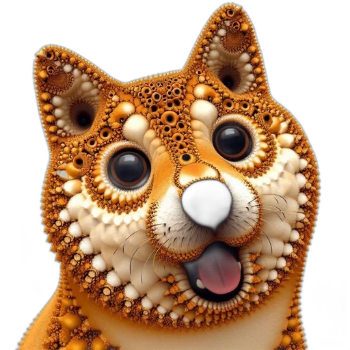 jewelry, animal, creature, mask, 3d render, photorealistic, art, piece transparent PNG cut-out