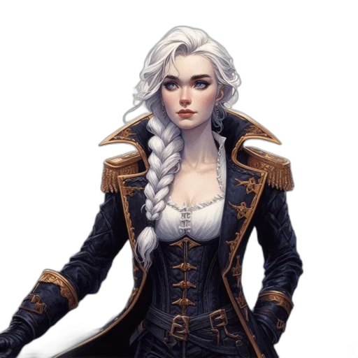 jacket, staff, fantasy art, concept art, comic book art, pixel art, dark, monochrome transparent PNG cut-out