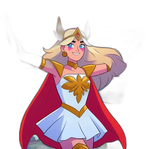 crown, dress, staff, sword, concept art, fantasy art, pixel art, cartoon transparent PNG cut-out