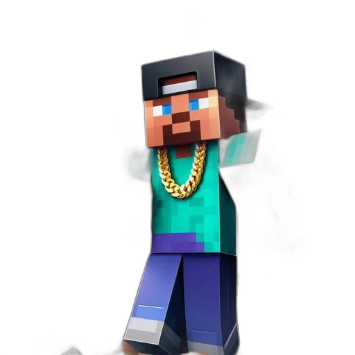 3d render, pixel art, cartoon, concept art, green, colorful, blue, minecraft transparent PNG cut-out