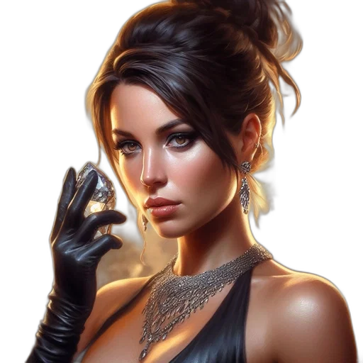 jewelry, face, staff, weapon, photorealistic, fantasy art, concept art, comic book art transparent PNG cut-out