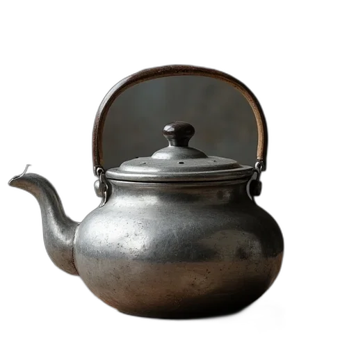 food, photorealistic, 3d render, large, metal, kettle, strain, lid transparent PNG cut-out