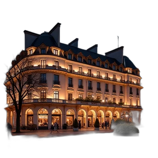 building, 3d render, photorealistic, concept art transparent PNG cut-out