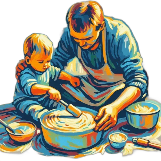 food, oil painting, photorealistic, watercolor, concept art, blue, adult, assists transparent PNG cut-out