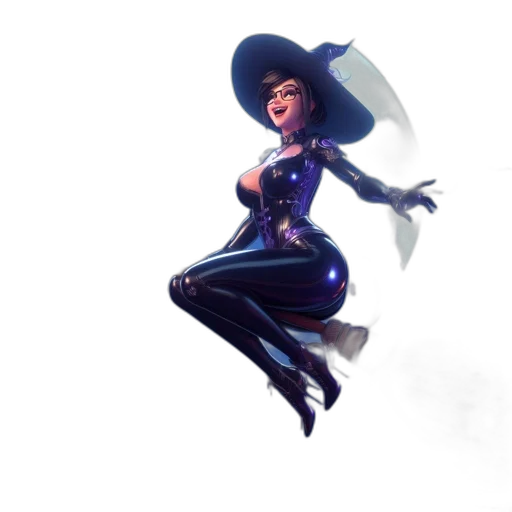dress, staff, umbrella, weapon, concept art, fantasy art, 3d render, comic book art transparent PNG cut-out