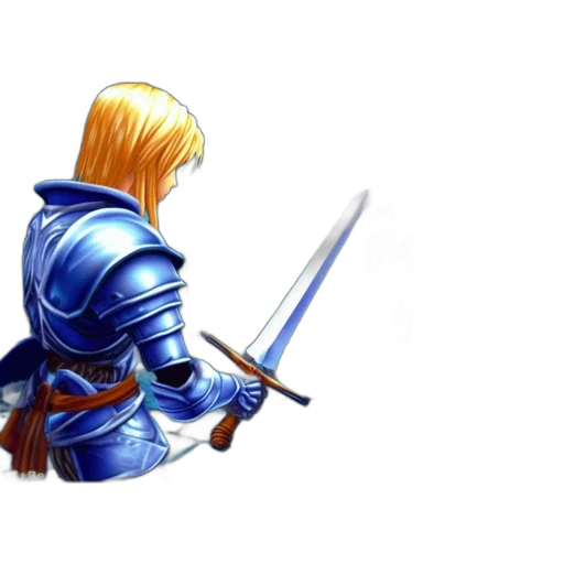 sword, weapon, staff, jacket, fantasy art, concept art, pixel art, 3d render transparent PNG cut-out