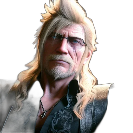 hair, jacket, face, staff, concept art, 3d render, photorealistic, fantasy art transparent PNG cut-out