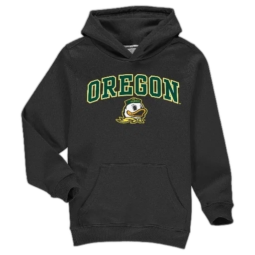 jacket, black, hoodie, word, oregon, green, letters, duck transparent PNG cut-out
