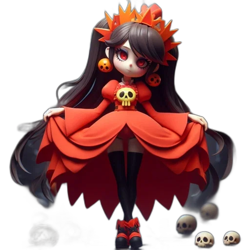 staff, jewelry, crown, dress, pixel art, concept art, fantasy art, anime transparent PNG cut-out