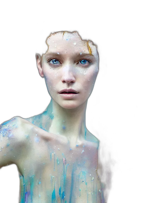 face, robot, jewelry, creature transparent PNG cut-out