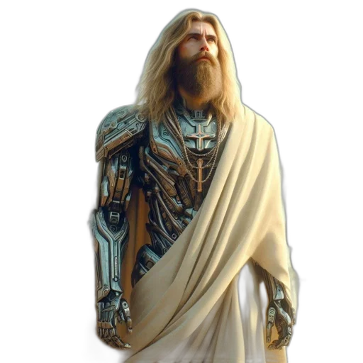 staff, sword, fantasy art, concept art, 3d render, photorealistic, bearded, man transparent PNG cut-out