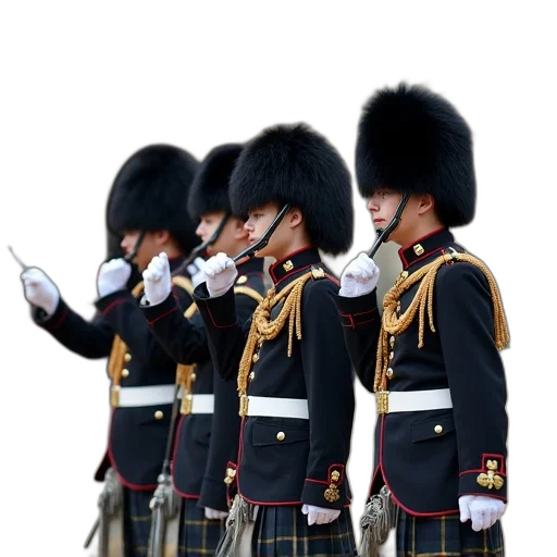 staff, hat, crown, jacket transparent PNG cut-out