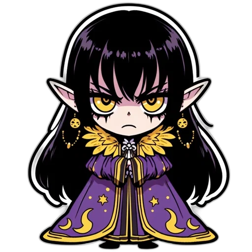 staff, pixel art, fantasy art, anime, concept art, dark, chibi-style, animated transparent PNG cut-out